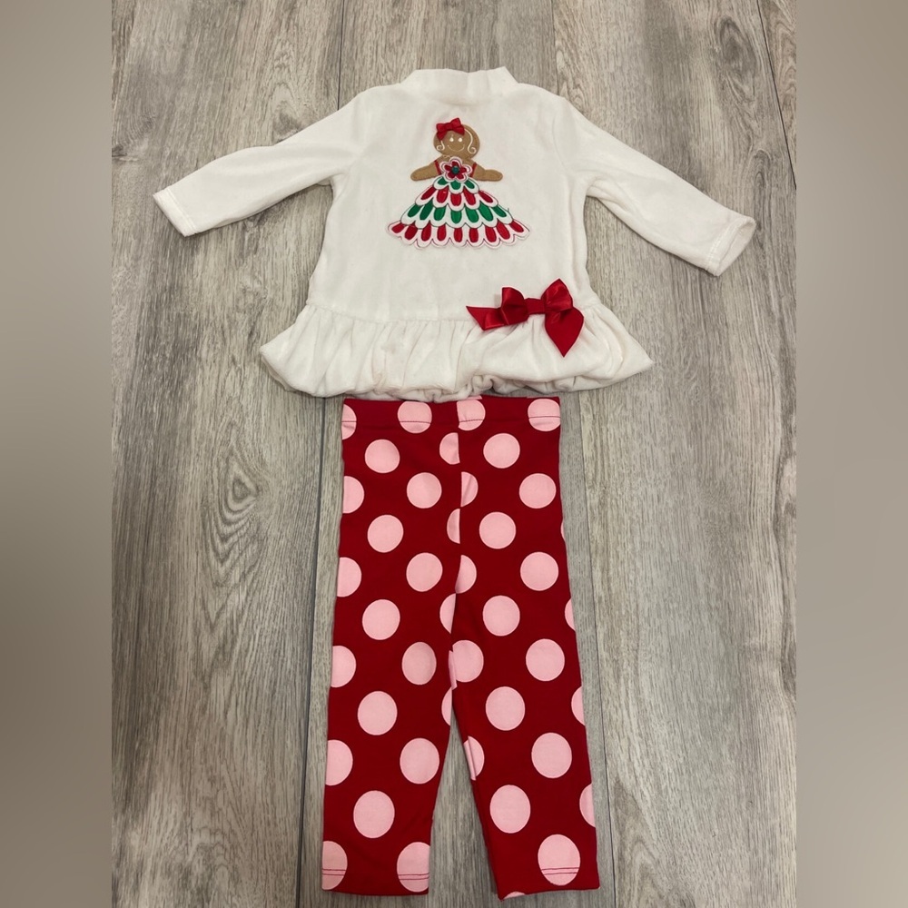 Bonnie Baby 6-9 Months Girls Gingerbread Outfit